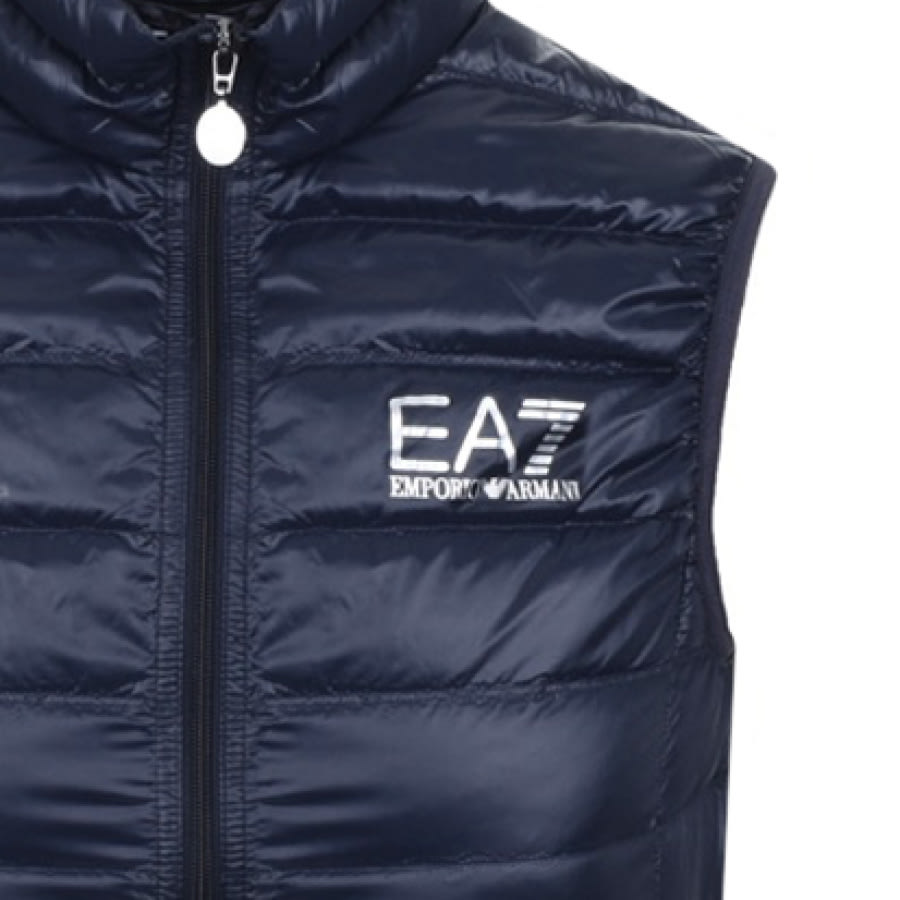 Alternative Image for ProductEA7 Emporio Armani Quilted Gilet Blue3